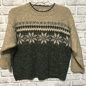 Woolrich Women's Vintage Wool Blend Winter Sweater, Size M, Made in the USA